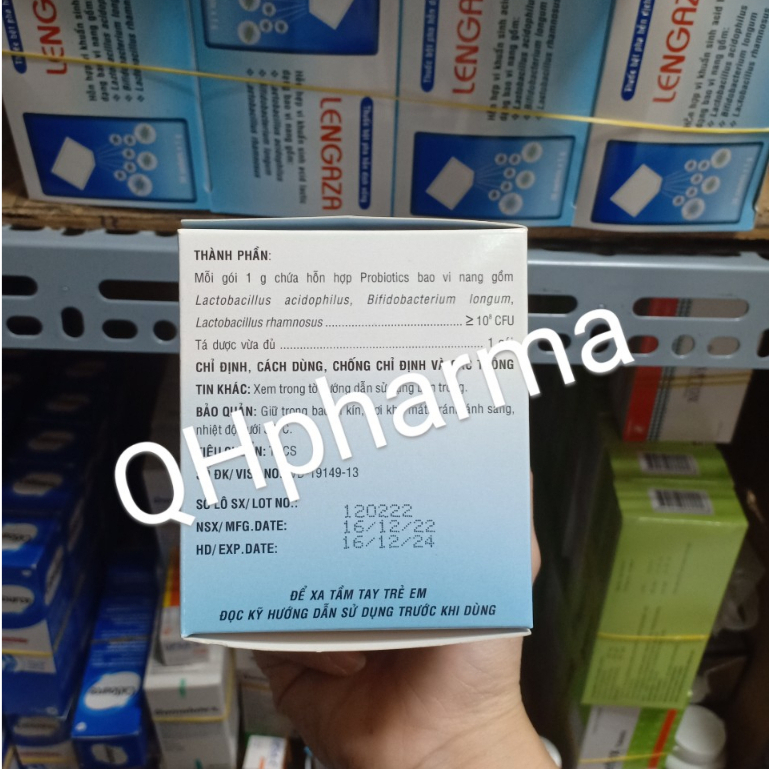 Men LENGAZA hộp 30 gói giúp ổn định đường tiêu hóa