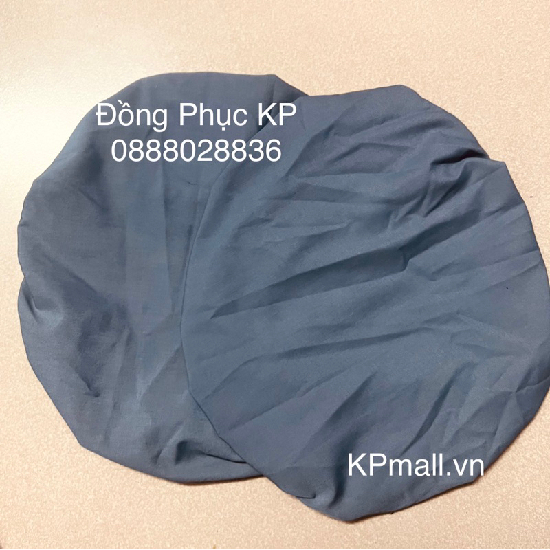 Mũ công nghệ vải - Mũ vải blu công nghệ trùm đầu, mũ công nhân trùm đầu, mũ vải bếp, nhân viên