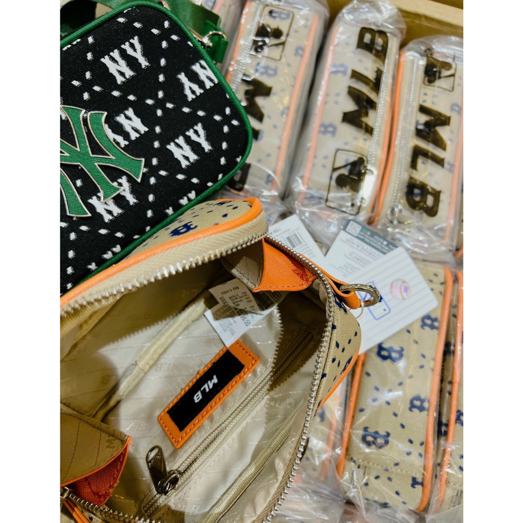 Túi MLB nam.nữ đeo chéo dây bảng to kèm ví nhỏ,form chuẩn