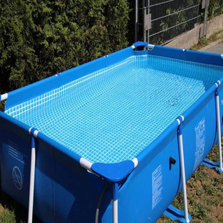 (HCM) Bể bơi khung kim loại, kích thước 3m*2m*75 cm, bể bơi thành cao cho bé, đồ chơi vận động