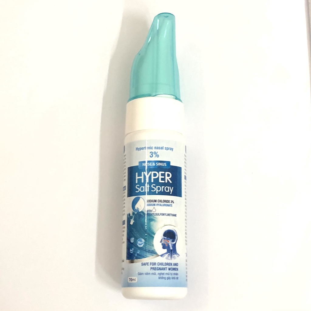 Dung Dịch Nhỏ Mũi Muối Ưu Trương HYPER chai xịt 70ml