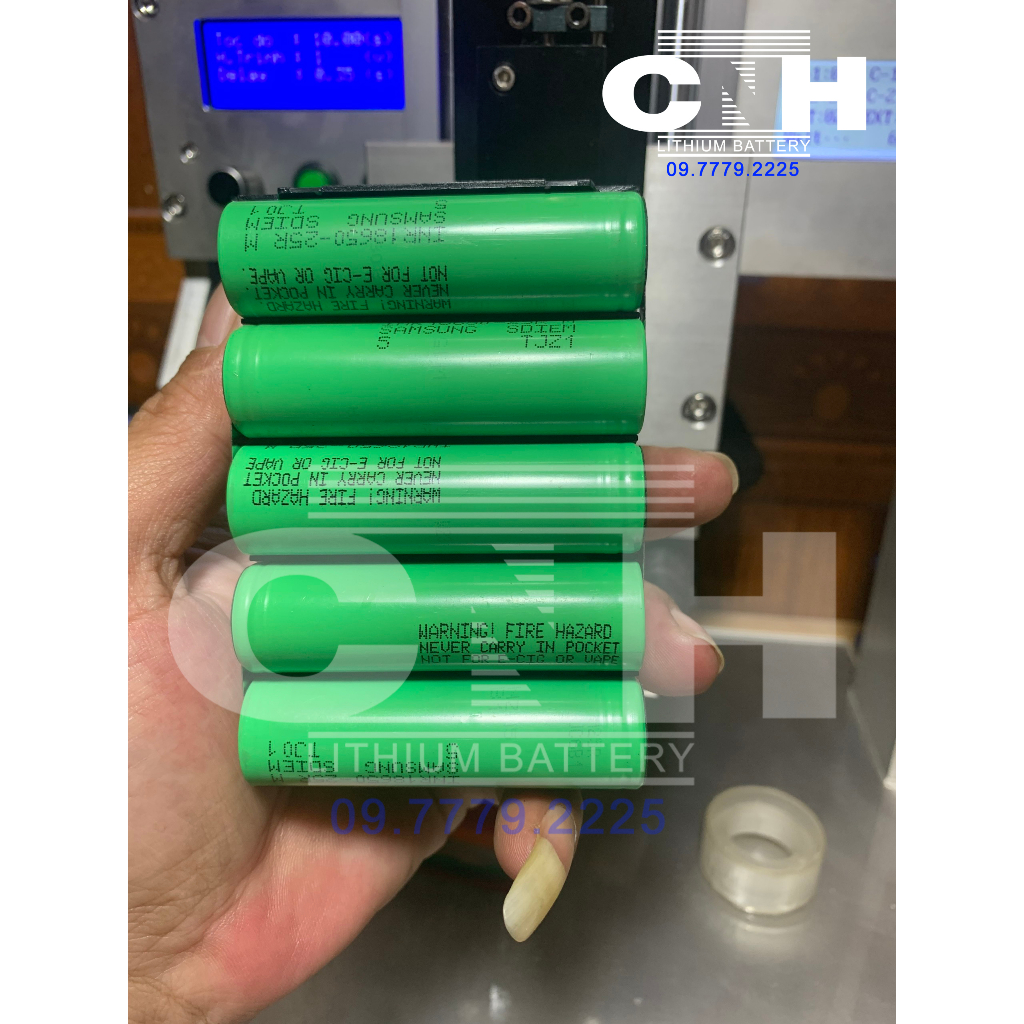 Pin makita 18v đóng mới 3 hàng cell