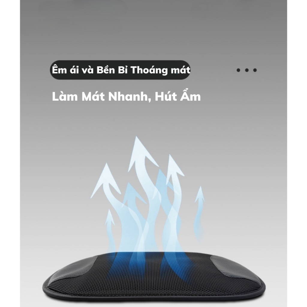 Đệm,tấm làm mát ghế Ô tô,văn phòng,Vỏ Bọc Ghế Xe Hơi mát lạnh chuyên dụng quạt công suất lớn,hoạt động êm ái