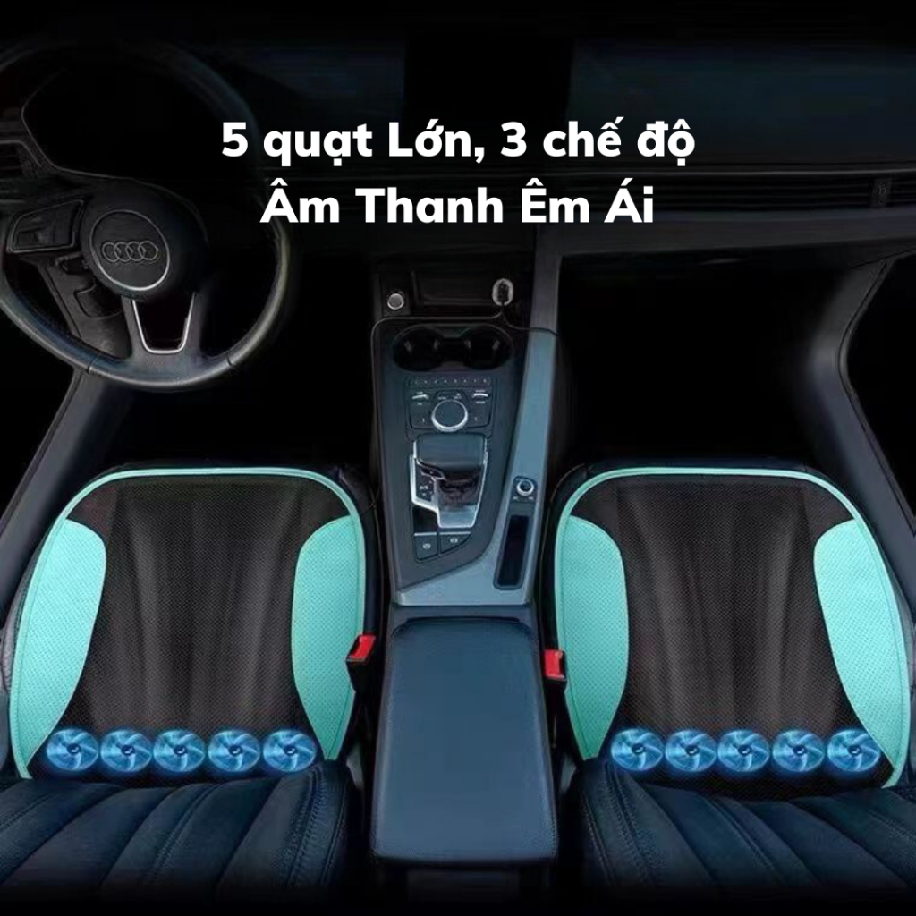 Đệm,tấm làm mát ghế Ô tô,văn phòng,Vỏ Bọc Ghế Xe Hơi mát lạnh chuyên dụng quạt công suất lớn,hoạt động êm ái