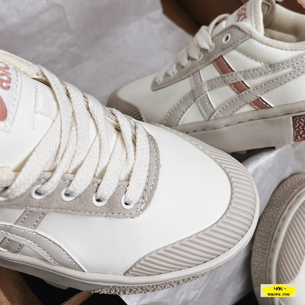 Giày Asics Court Trail Beige/Pink, Giày thể thao nữ đẹp, giày đi học cho học sinh, sinh viên cực hot 2023