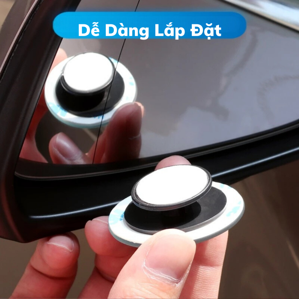Combo 2 Gương Cầu Lồi Góc Rộng Nhìn Điểm Mù Cho Xe Hơi, ô tô