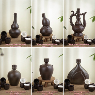 Nậm rượu gốm sứ chuẩn Bát Tràng