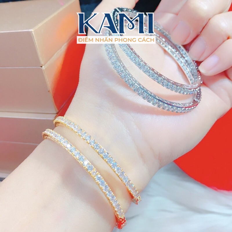 ??̀?? ??? Full Xoàn Xi Bạch Kim/Mạ Vàng Bền Màu Kami Vf01