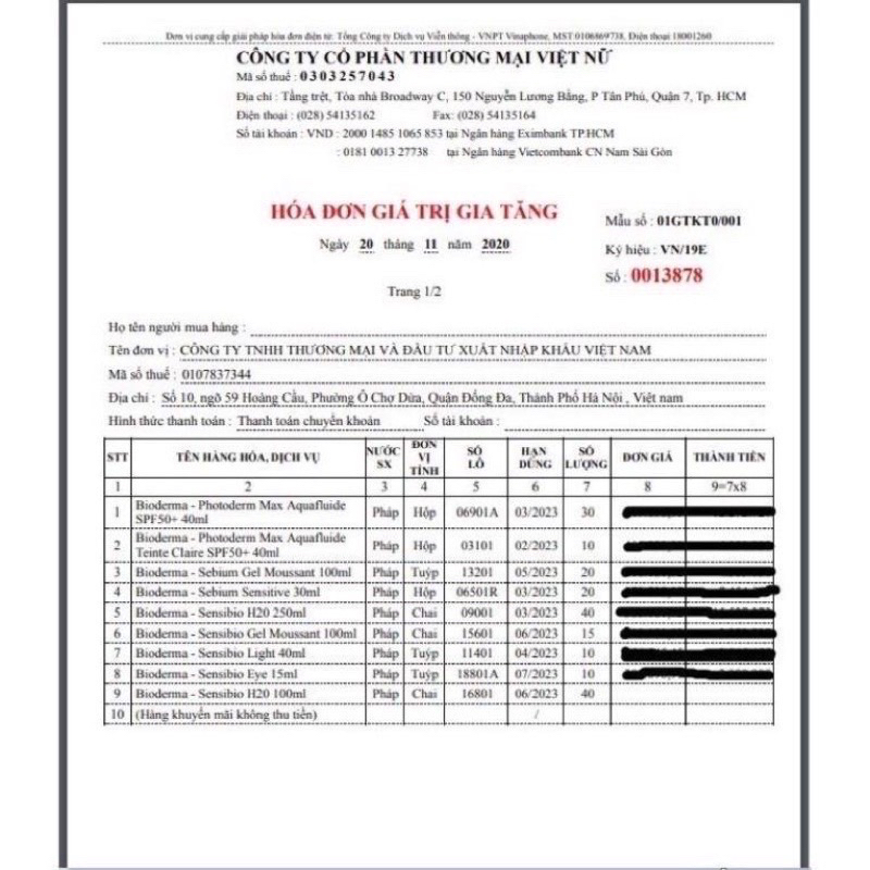 Tẩy trang Bioderma