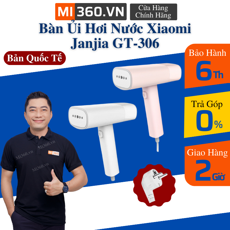 Bàn Ủi Hơi Nước Cầm Tay Xiaomi Zanjia GT-306LW - Bản Quốc Tế - Hàng Chính Hãng