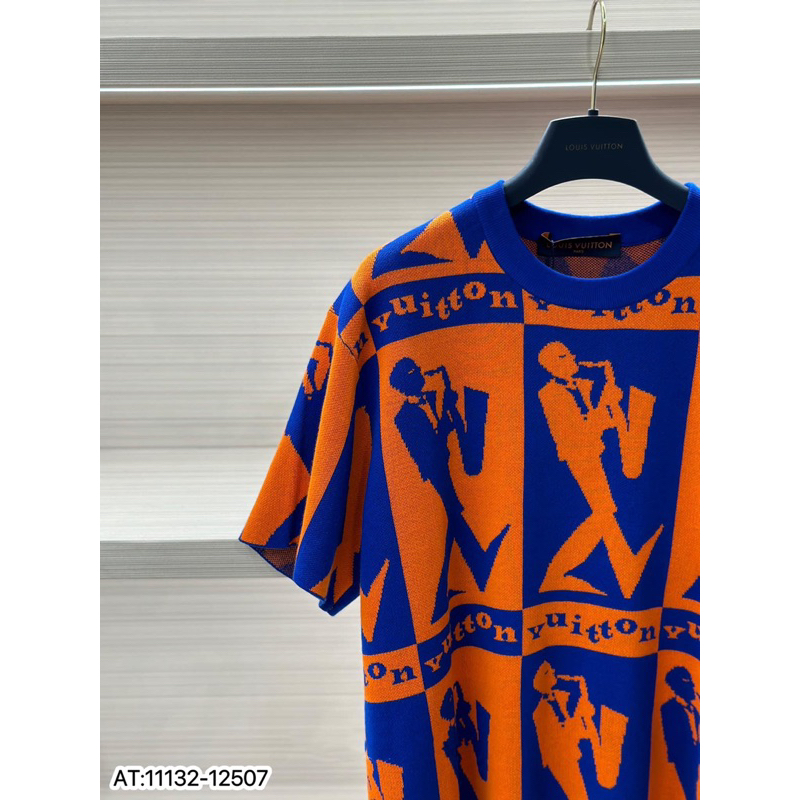 ÁO thun nam LV cổ tròn họa tiết tay ngắn phong cách trẻ trung chuẩn from