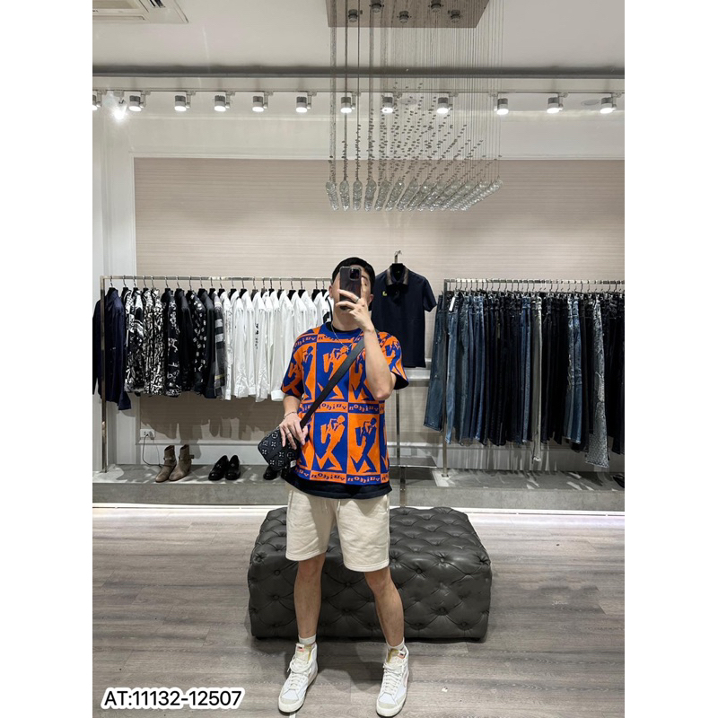 ÁO thun nam LV cổ tròn họa tiết tay ngắn phong cách trẻ trung chuẩn from