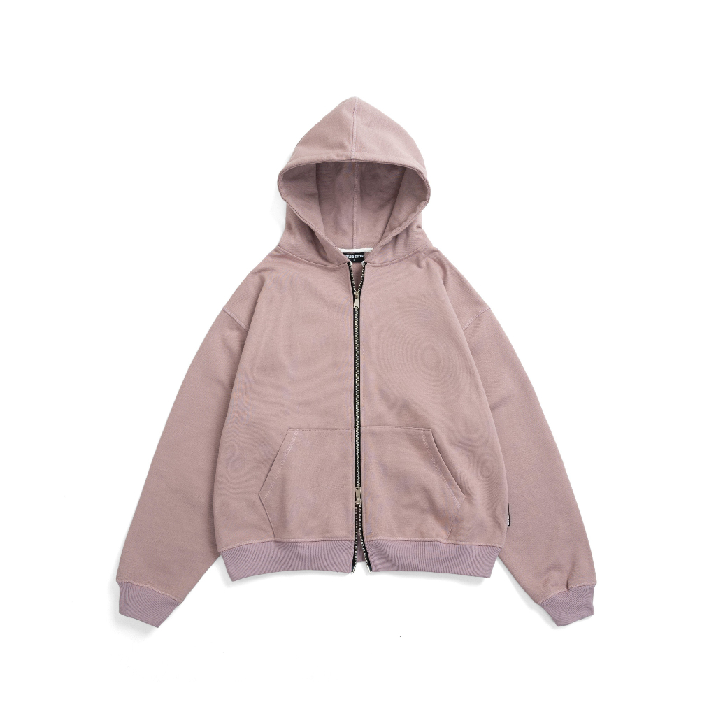 Áo Hoodie Young Green Boxy Zip