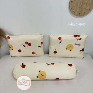 Vỏ gối nằm chống thấm, vỏ gối ôm chống thấm pt - mẫu cherry