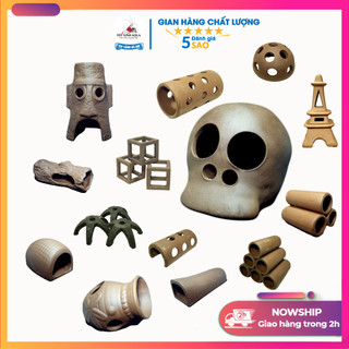 Đồ chơi bể cá - Đồ gốm trang trí bể thủy sinh, tép cảnh  [Tép Xinh Aqua]