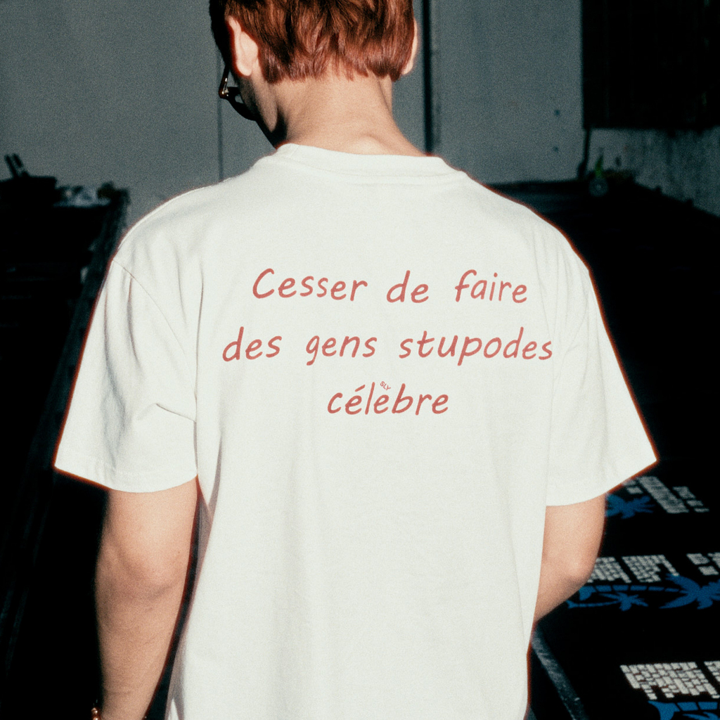 Áo thun SLY Célèbre trắng