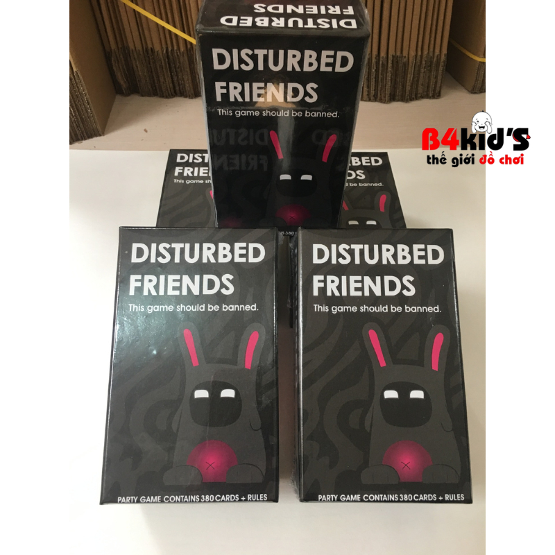 Trò chơi thẻ bài Disturbed friends 380 lá siêu bựa từ 4 đến 10 người chơi giành cho bửa tiệc vui nhộn B4KIDS