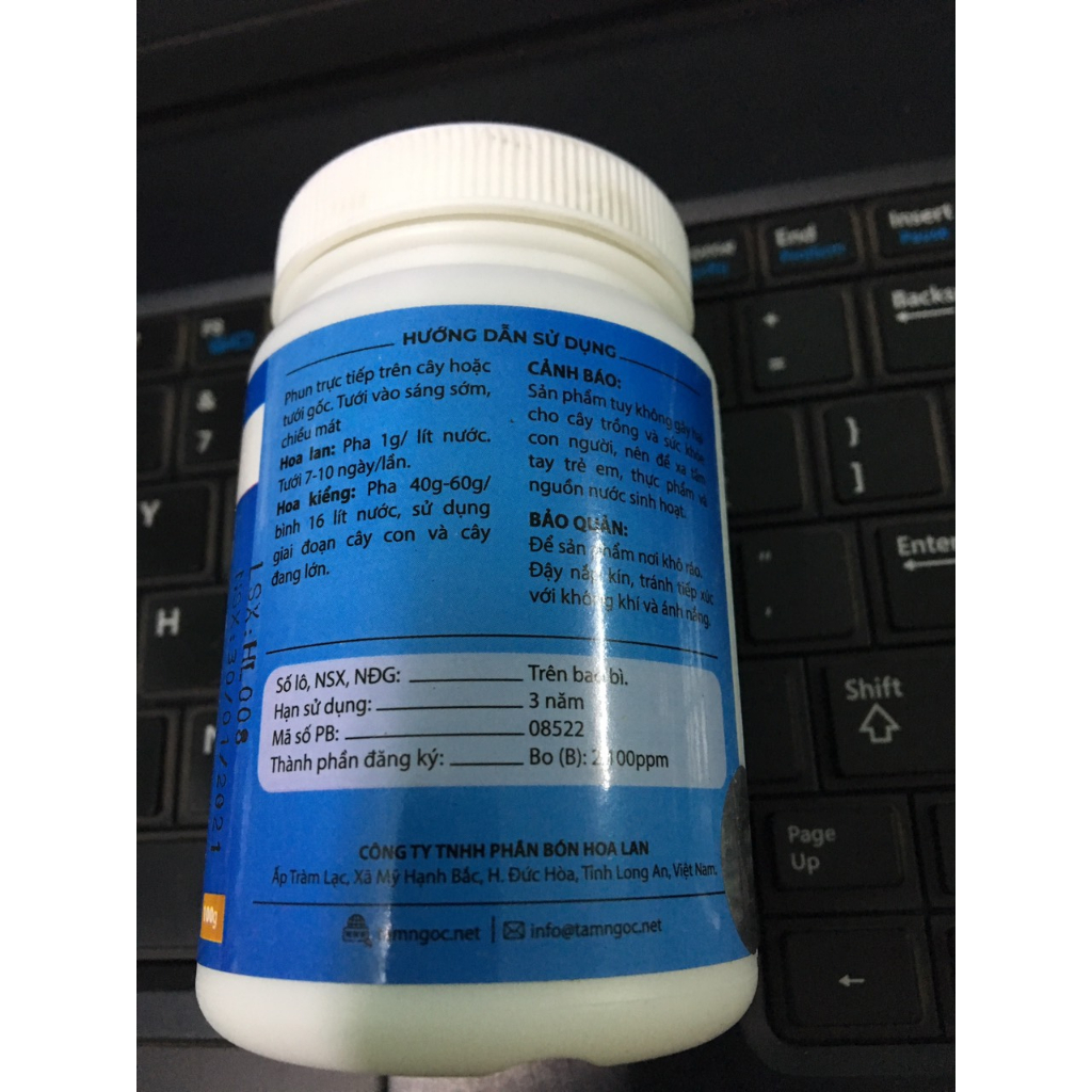 Phân bón lá Super Canxi Nitrat Thầy Tám Ngọc lọ 100gr