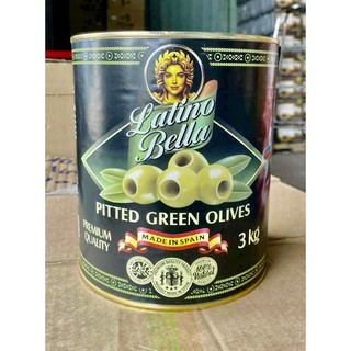 Trái oliu xanh ngâm Latino Bella - hộp 3kg