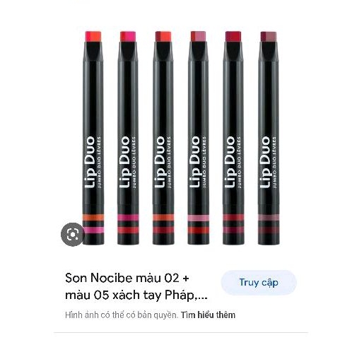 SON BÚT CHÌ PHÁP 2 MÀU SIÊU DỄ THƯƠNG NOCIBE MÀU SỐ 3
