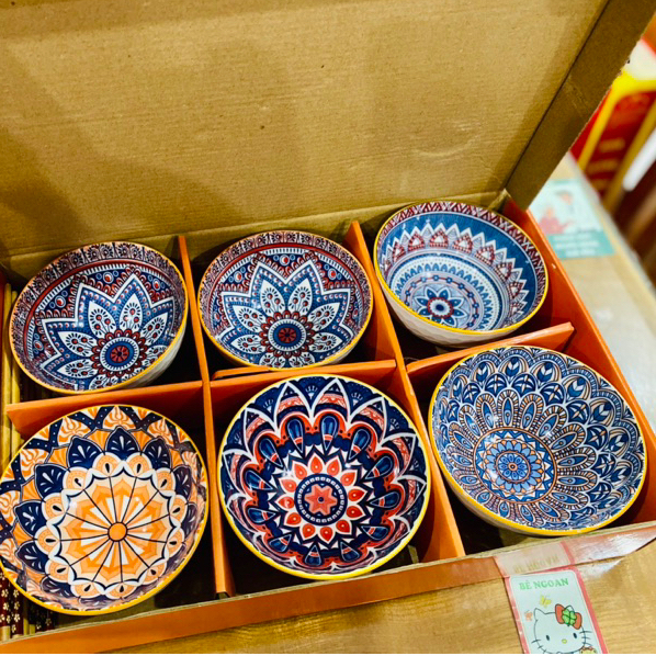 Set Bát Hoa Văn Sang Trọng