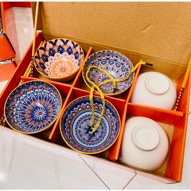 Set Bát Hoa Văn Sang Trọng