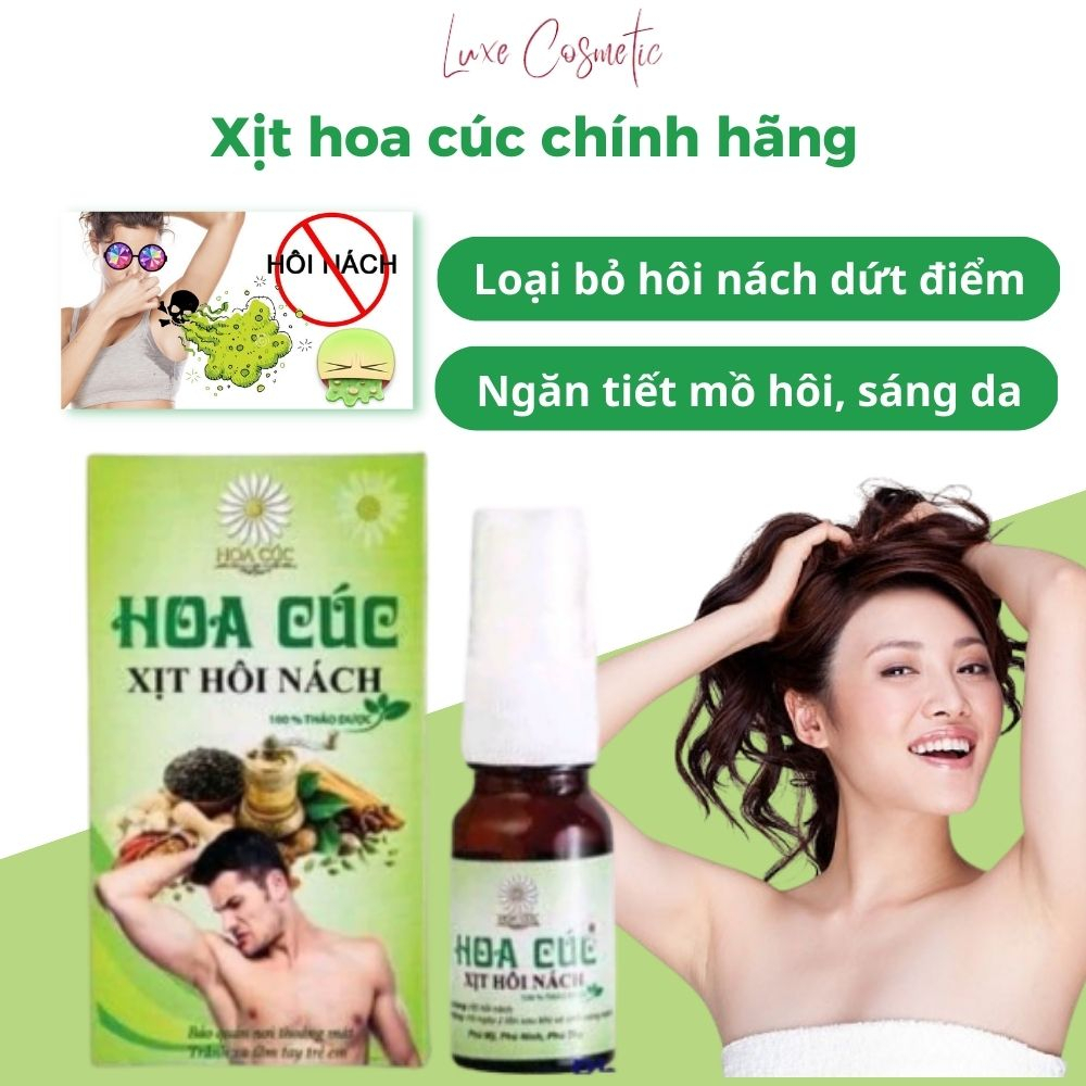 Xịt Loại Bỏ Hôi Nách Hoa Cúc - Ngăn Tiết Mồ Hôi - Sáng Vùng Da Nách