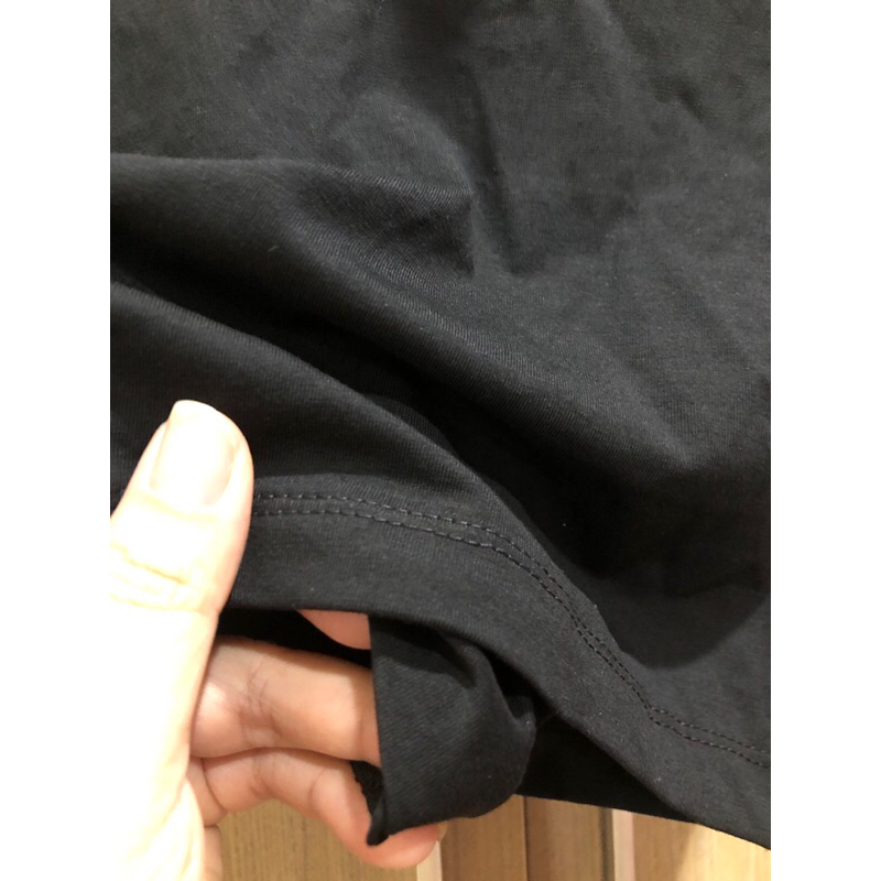 Áo Polo croptop đen New size S