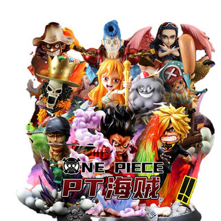 Mô hình pvc one piece pt series: luffy, zoro, franky 26cm có base, effect siêu chất !!!