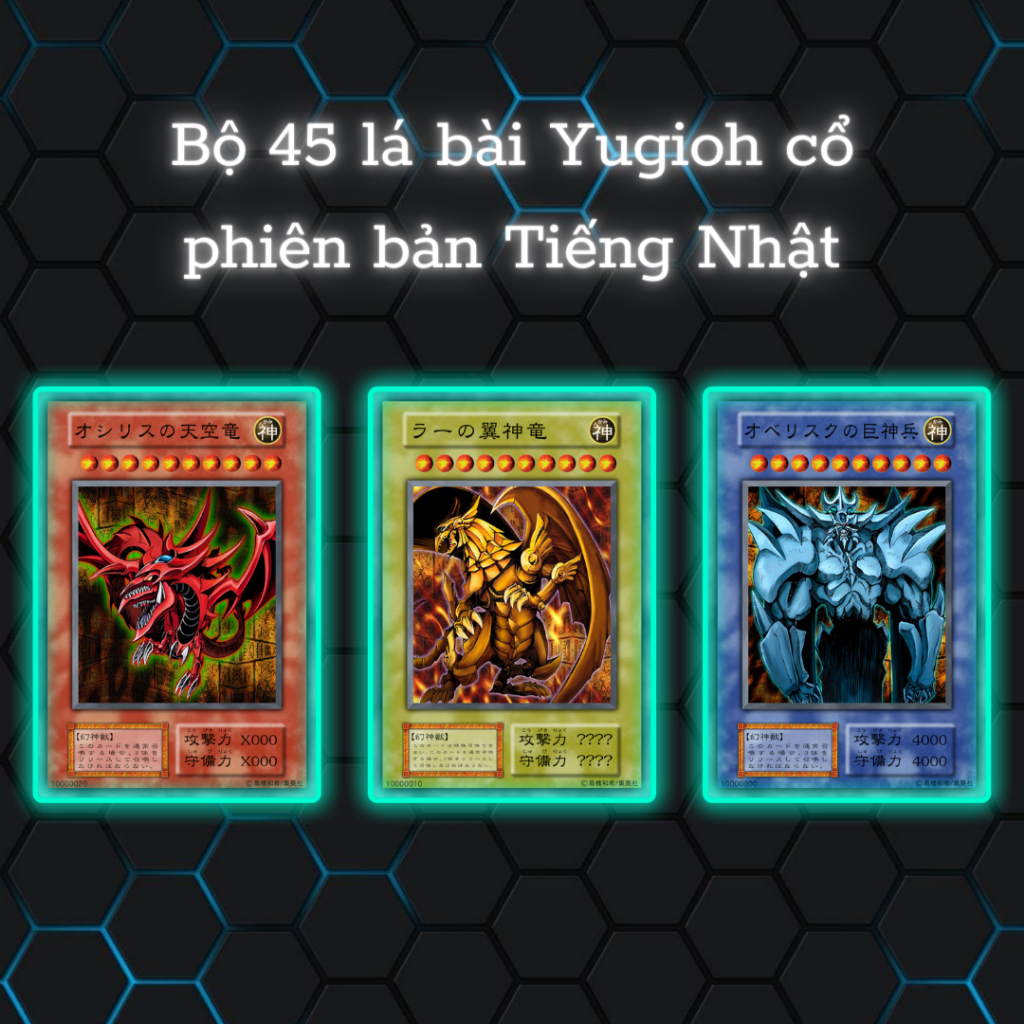 Bài in Yugioh - Bộ 45 lá bài cổ