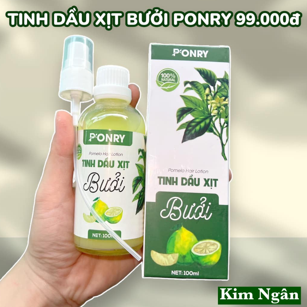 Xịt bưởi Ponry nguyên chất mẫu mới 100ml
