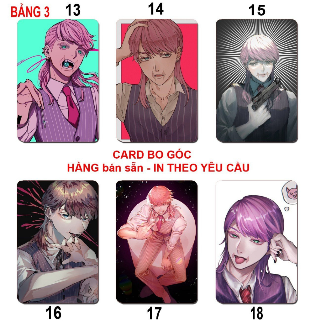 Card bo góc nhân vật Sanzu Haruchiyo anime Tokyo Revengers