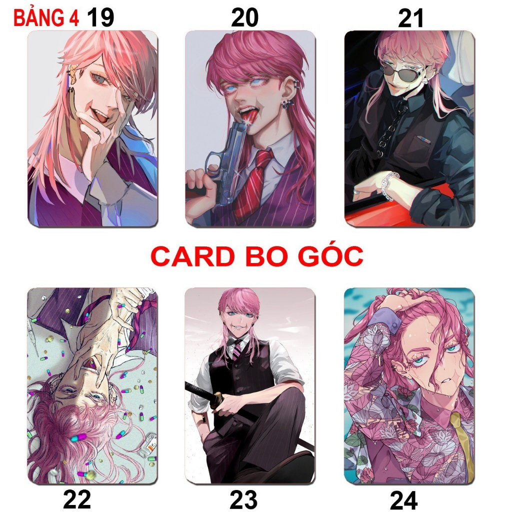 Card bo góc nhân vật Sanzu Haruchiyo anime Tokyo Revengers