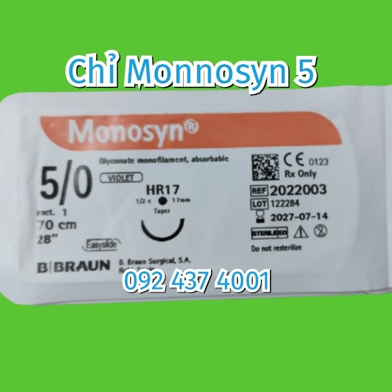 ( 01 sợi) Chỉ MONOSYN 5, BBraun .