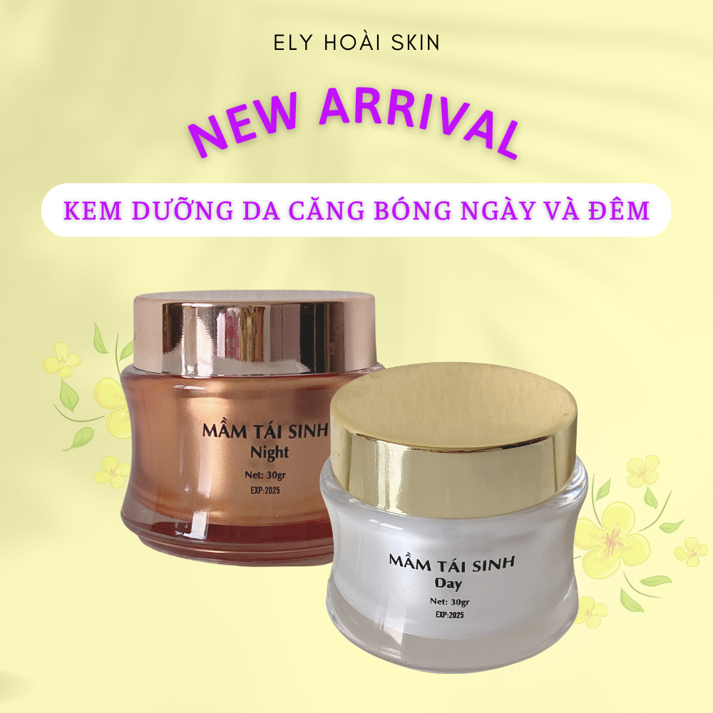 GÍA SỈ TẠI XƯỞNG [TẶNG KEM BODY[ Cặp Đôi Kem Mầm Tái Sinh Da Ban Ngày và Ban Đêm, Dưỡng trắng da, Giảm Nám Thâm Sạm