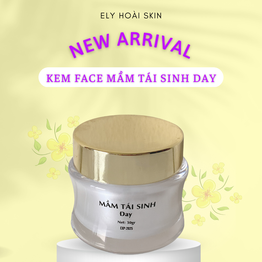 Kem Mầm Tái Sinh Da Ban Ngày Dưỡng Trắng Da, Giảm Nám Thâm Sạm - Ely Hoài