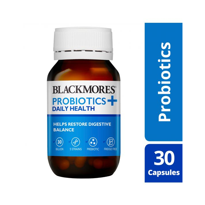 Men vi sinh Blackmores Probiotic+ Daily Health 30 viên Úc - viên uống men vi sinh hỗ trợ tiêu hoá