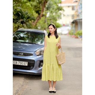 Đầm lưng cổ V đuôi cá ( ảnh thật)