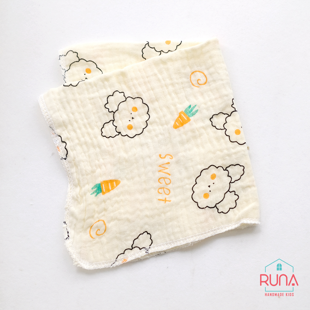 Khăn xô Muslin 2 lớp RUNA KIDS siêu mềm mại thấm hút tốt cho bé yêu