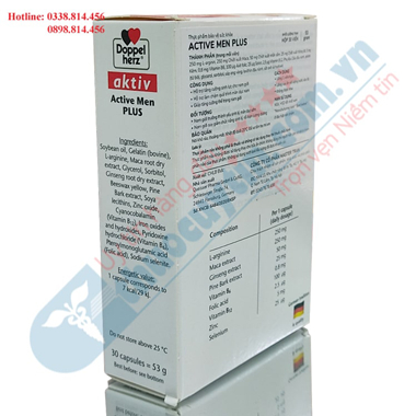 ACTIVE MEN PLUS - HỖ TRỢ TĂNG CƯỜNG SINH LÝ NAM