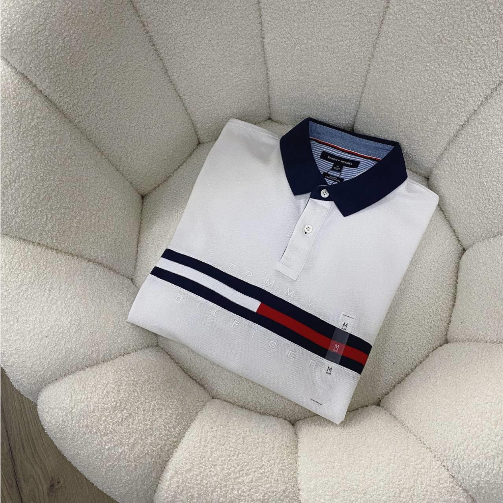 Áo Polo Màu Trắng Chính Hãng Tommy Shop Xám Store