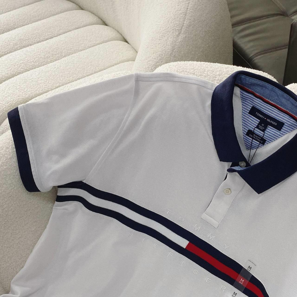 Áo Polo Màu Trắng Chính Hãng Tommy Shop Xám Store