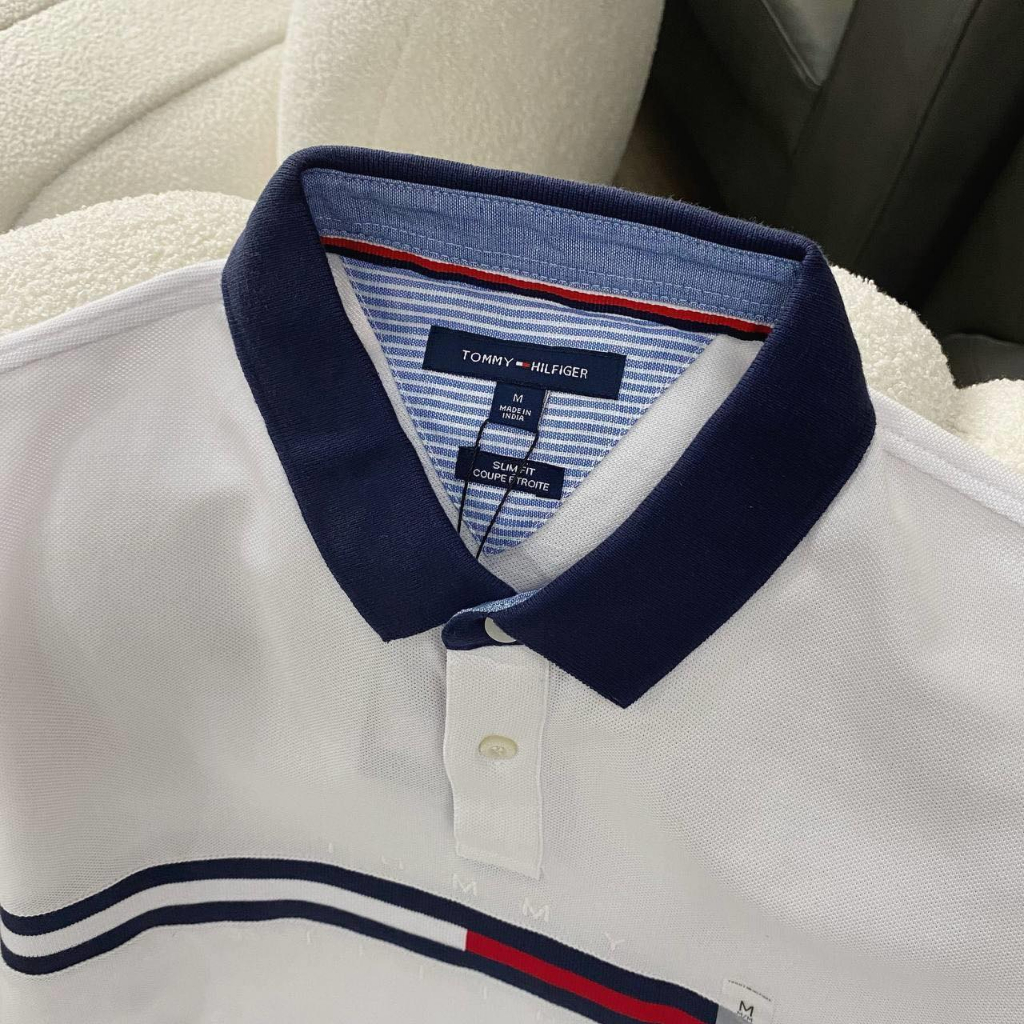 Áo Polo Màu Trắng Chính Hãng Tommy Shop Xám Store
