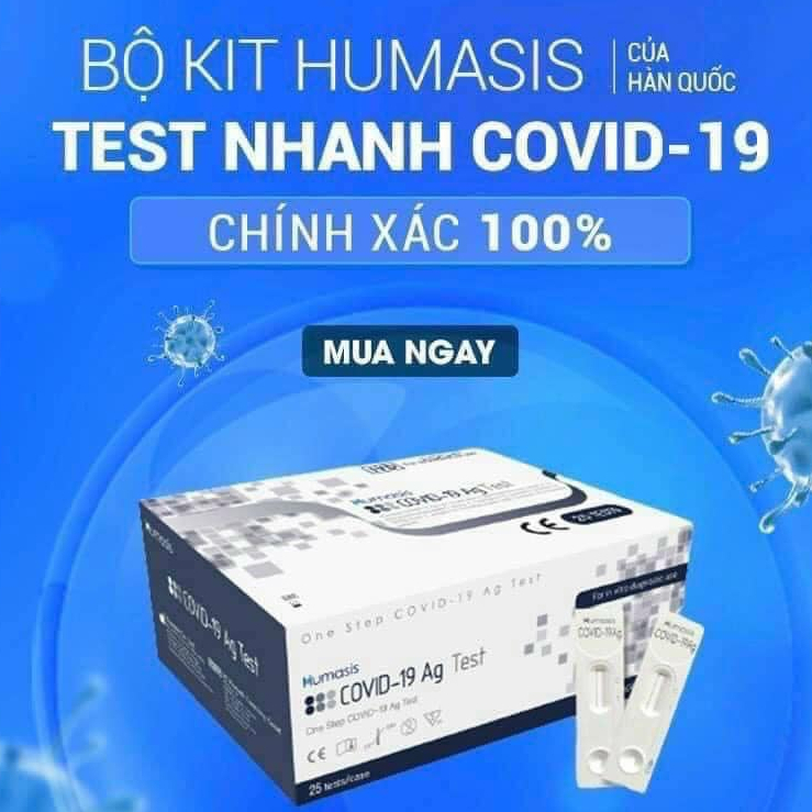 Mua Một bộ Kit Test nhanh Covid-19 Humasis Ag Test, que test nhanh ...