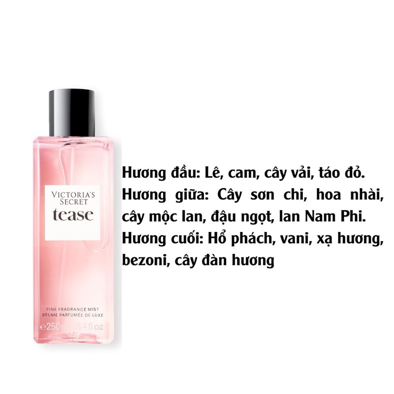 XỊT THƠM NƯỚC HOA TEASE VICTORIA’S SECRET MỸ
