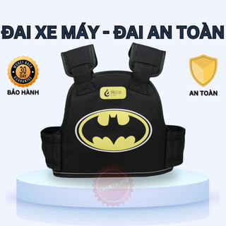 Đai xe máy cho bé ,đai an toàn cho bé đi xe máy batman có phản quang loại cao cấp