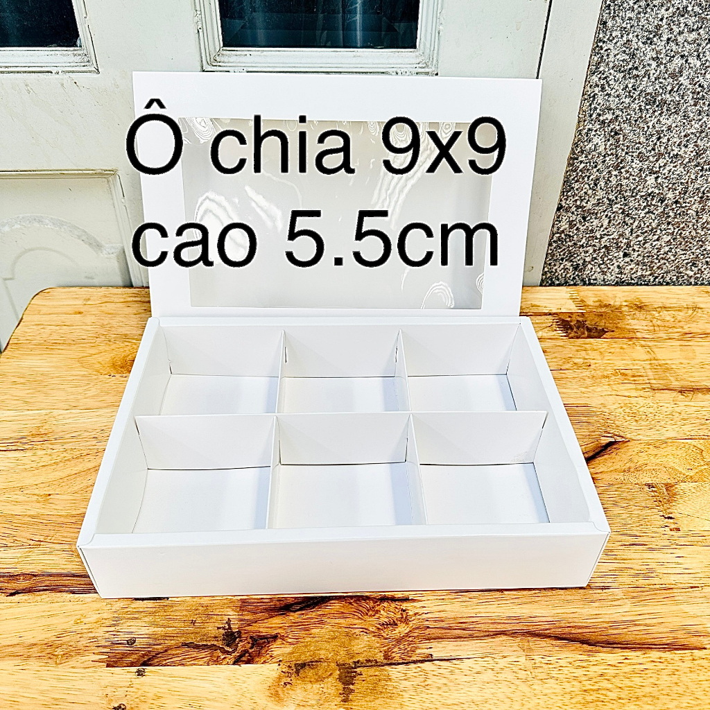 Hộp giấy đựng bánh trung thu 150gr 6 bánh combo 10 hộp