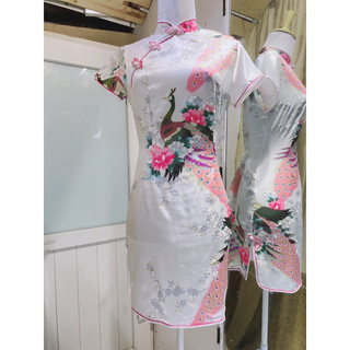 [Thanh Lý] Sườn xám lụa satin cao cấp 1
