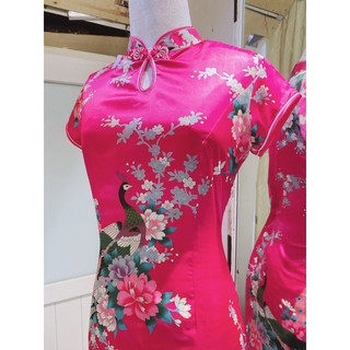 [Thanh Lý] Sườn xám lụa satin cao cấp 1