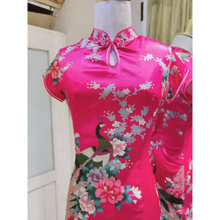 [Thanh Lý] Sườn xám lụa satin cao cấp 1